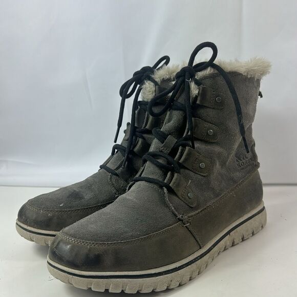 Sorel Joan Explorer Suede Leather Women's Ankle Booties. - Picture 7 of 15